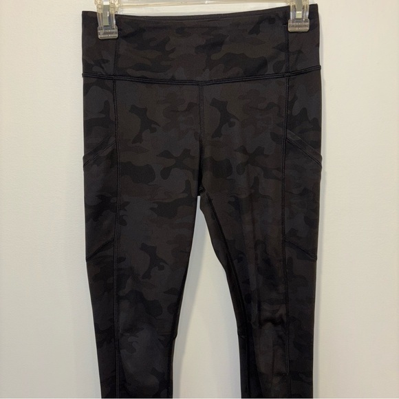 Lululemon Speed Tight Fullux Leggings Black Camo Athleisure Active Gym Running - Picture 3 of 14